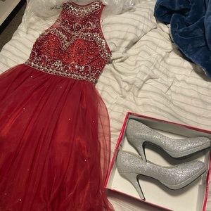 Formal dress and heels